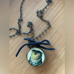 Rare 90s Vintage Solid Brass Owl Locket – Heavy Steampunk Pendant